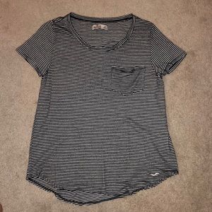 Hollister short sleeve striped shirt